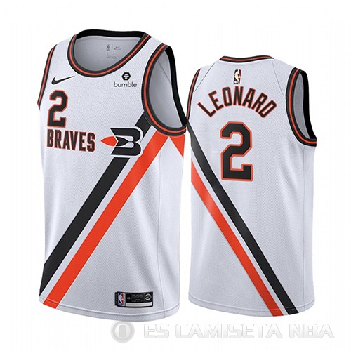 Camiseta Kawhi Leonard #2 Los Angeles Clippers Classic 2019-20 Blanco - Haga un click en la imagen para cerrar
